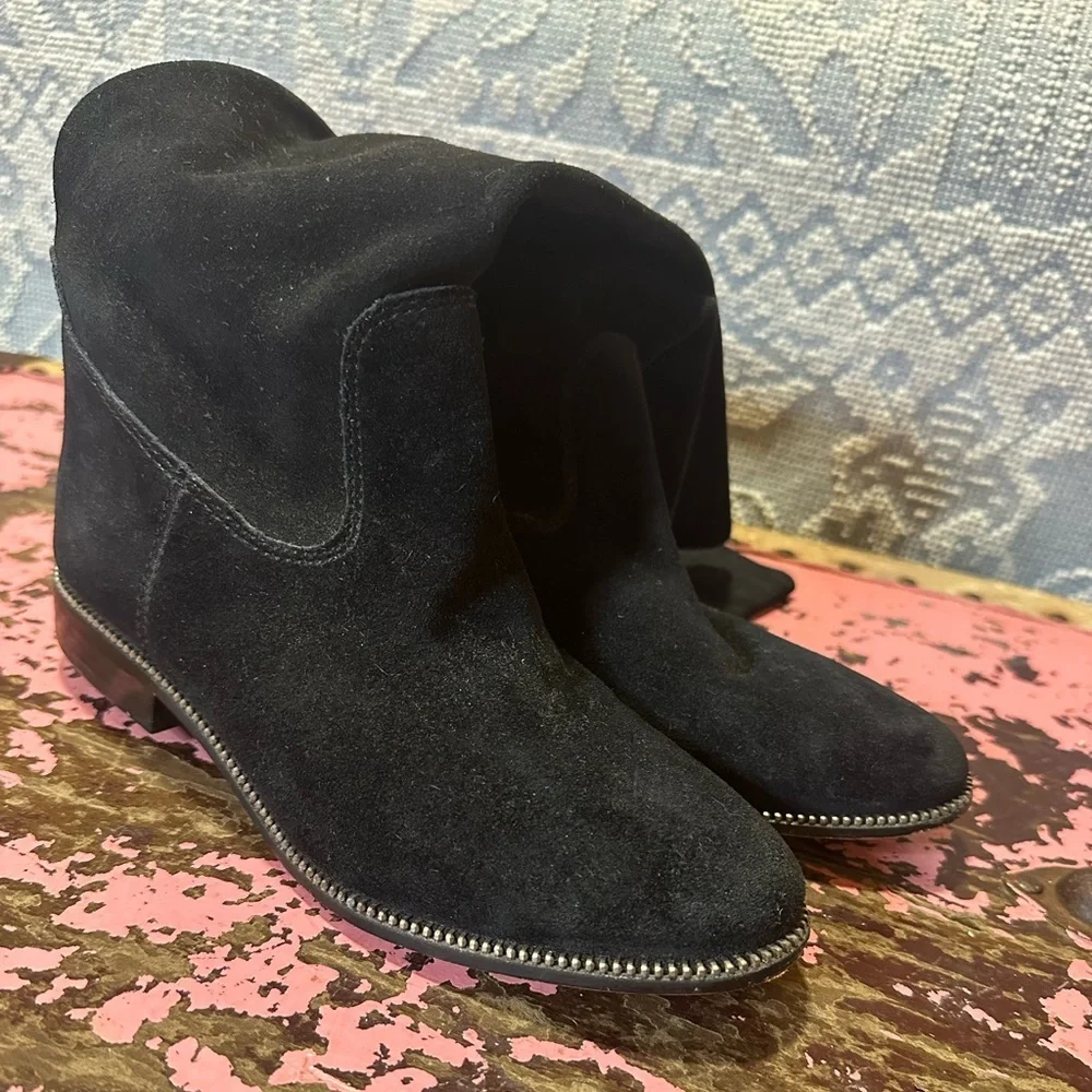 MICHAEL KORS black tall flat boots sz 7